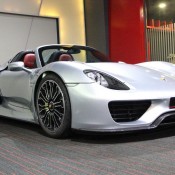 silver 918 7 175x175 at Silver Porsche 918 Spyder at Alain Class Motors