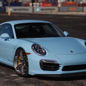 Baby Blue 991 Turbo 2 175x175 at Baby Blue 991 Turbo S on HRE Wheels