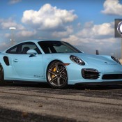 Baby Blue 991 Turbo 4 175x175 at Baby Blue 991 Turbo S on HRE Wheels