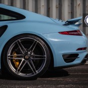 Baby Blue 991 Turbo 7 175x175 at Baby Blue 991 Turbo S on HRE Wheels