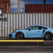 Baby Blue 991 Turbo 8 175x175 at Baby Blue 991 Turbo S on HRE Wheels