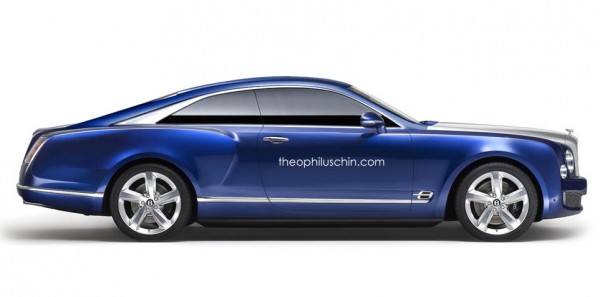 Bentley Grand Convertible Coupe 600x297 at Bentley Grand Convertible Rendered as a Coupe