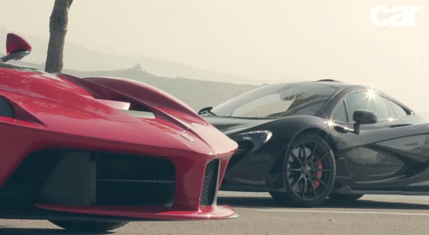 LaFerrari v McLaren P1 at LaFerrari v McLaren P1 on Italian Roads