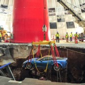 Sinkhole Corvette 4 175x175 Sinkhole Corvette 4 175x175 at First Sinkhole Corvette Restored and Back on Display