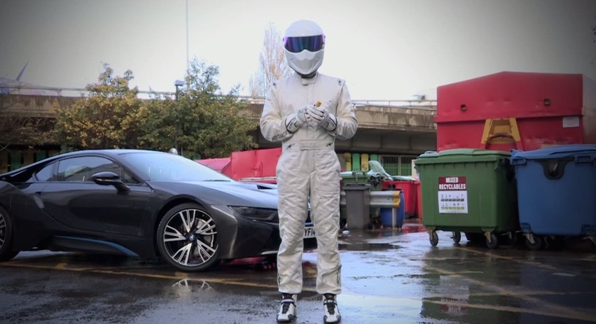 Stig Celebrates at Stig Celebrates 15 Million Top Gear Facebook Fans