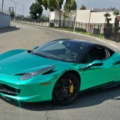 chrome 458 2 175x175 at Shiny: Turquoise Chrome Ferrari 458