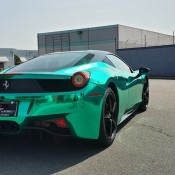 chrome 458 8 175x175 at Shiny: Turquoise Chrome Ferrari 458