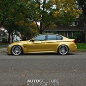 golden m3 4 175x175 at Golden BMW M3 on HRE Wheels
