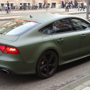 green audi rs7 8 175x175 at Spot: Matte Military Green Audi RS7