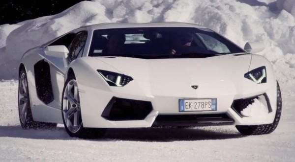 winter academia aventador 600x331 at Lamborghini Winter Accademia 2015 Teaser Promises Good Times