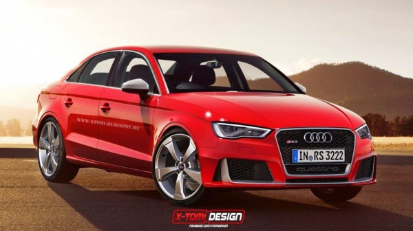 Audi RS3 Render 2 600x336 at 2015 Audi RS3 Rendered in Different Flavors