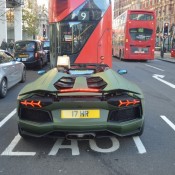 Matte Green Aventador 3 175x175 at Londoner Uses Matte Green Aventador as Delivery Car!