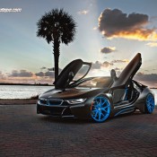 bmw i8 hre blue 5 175x175 at Gallery: BMW i8 on Blue HRE Wheels