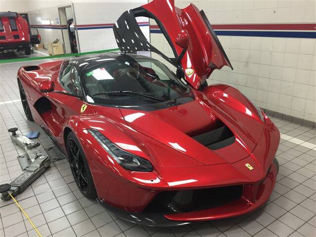 red laferrari 0 at Juicy Red LaFerrari at Horsepower Racing UK