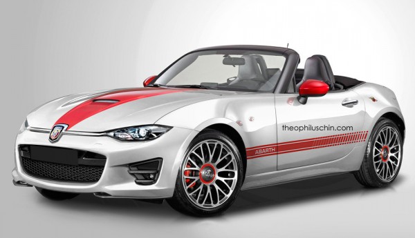 Abarth Roadster 600x345 at Rendering: MX5 Based Abarth Roadster 
