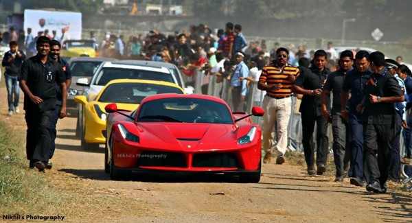 India First LaFerrari 1 600x325 at India’s First LaFerrari Has Its Own Bodyguards!
