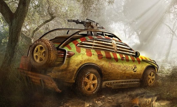Jurassic Park Mercedes GLE 3 600x363 at Mercedes GLE Rendered in Jurassic Park Guise