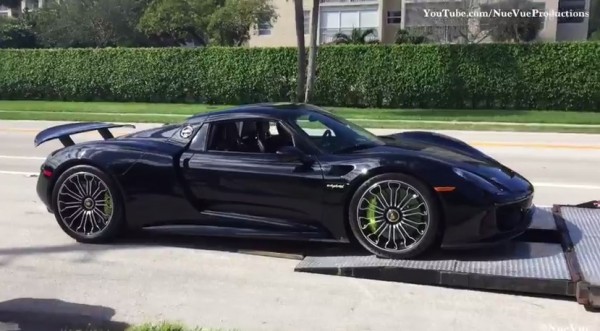 Porsche 918 delivery 600x331 at Watch a Porsche 918 Being Delivered to Its Owner