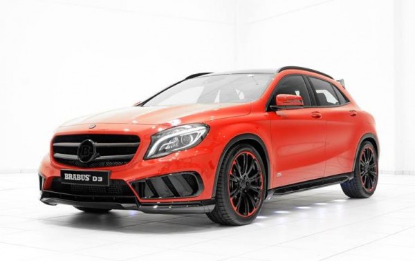 Red Brabus Mercedes GLA 0 600x378 at Gallery: Red Brabus Mercedes GLA AMG