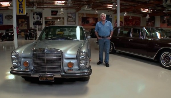 jay leno mercedes 600x346 at Jay Leno Shows Off His Classic Mercedes Saloons