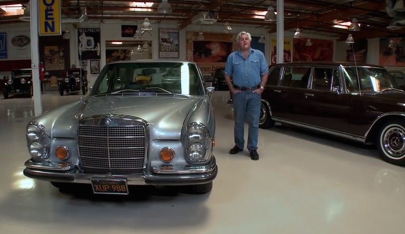 jay leno mercedes at Jay Leno Shows Off His Classic Mercedes Saloons