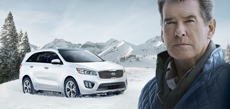kia super bowl ad at Pierce Brosnan Stars in Kia’s Super Bowl Ad