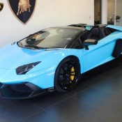 lp720 50th anniverary 1 175x175 at Baby Blue Aventador Roadster 50th Anniversary Spotted for Sale