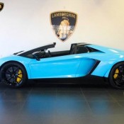 lp720 50th anniverary 3 175x175 at Baby Blue Aventador Roadster 50th Anniversary Spotted for Sale