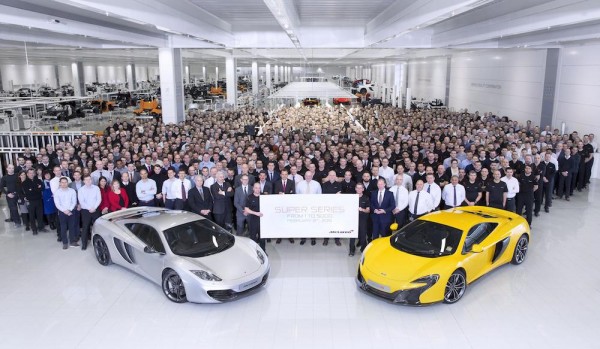 5000th McLaren 600x349 at McLaren Celebrates Production of its 5000th Supercar