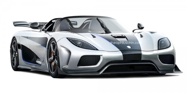 Agera Spider 600x300 at LaFerrari and Agera Rendered as Spiders