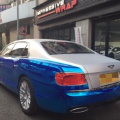 Chrome Carbon Wrap 7 175x175 at Blue & Chrome Carbon Wrap for Bentley Flying Spur
