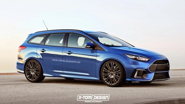 Ford Focus RS wagon 1 600x337 at Renderings: Ford Focus RS Sedan and Wagon