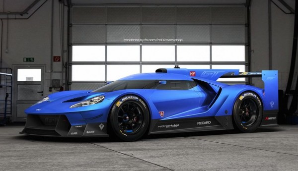 Ford GT Le Mans Prototype 2 600x345 at Rendering: Ford GT Le Mans Prototype