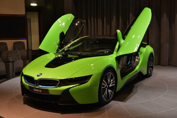 Green BMW i8 0 600x400 at Gallery: Green BMW i8 at BMWAD