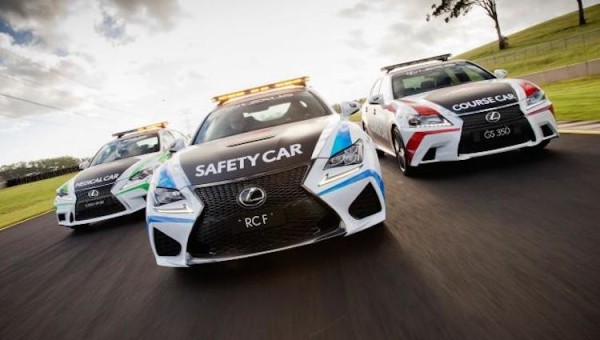Lexus RC F Safety Car 1 600x340 at Lexus RC F Safety Car Joins V8 Supercars
