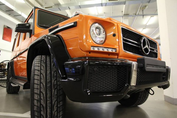 Mercedes G63 AMG Sunset Beam 1 600x400 at Mercedes G63 AMG Sunset Beam “Crazy Color” Scooped