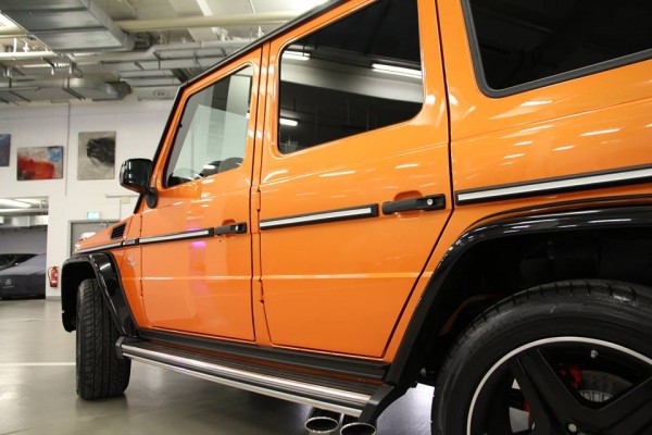 Mercedes G63 AMG Sunset Beam 4 600x400 at Mercedes G63 AMG Sunset Beam “Crazy Color” Scooped