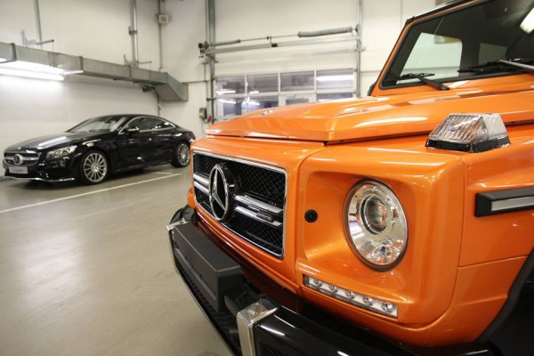 Mercedes G63 AMG Sunset Beam 5 600x400 at Mercedes G63 AMG Sunset Beam “Crazy Color” Scooped