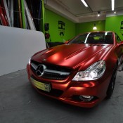 Mercedes SL600 Centurion 1 175x175 at Mercedes SL600 Wrapped in Centurion Red Chrome