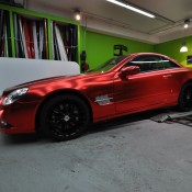 Mercedes SL600 Centurion 10 175x175 at Mercedes SL600 Wrapped in Centurion Red Chrome