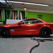 Mercedes SL600 Centurion 11 175x175 at Mercedes SL600 Wrapped in Centurion Red Chrome