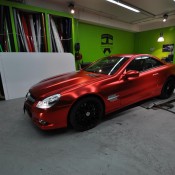 Mercedes SL600 Centurion 2 175x175 at Mercedes SL600 Wrapped in Centurion Red Chrome