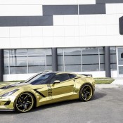 Golden Corvette Stingray Forgiato 1 175x175 at Golden Corvette Stingray Wide Body by Forgiato 