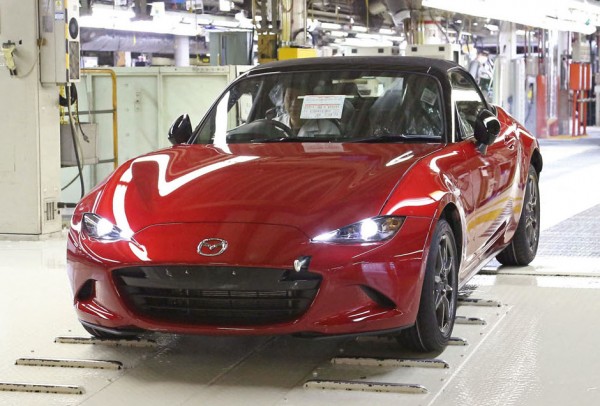 Mazda MX 5 production 600x406 at 2016 Mazda MX 5 Enters Production