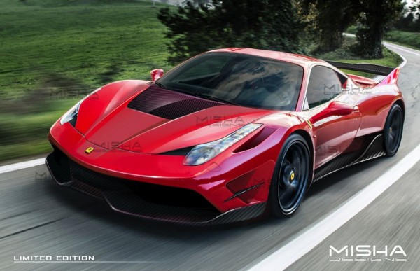 Misha Designs Ferrari 458 2 600x387 at Misha Designs Unveils Superb Ferrari 458 Styling Kit