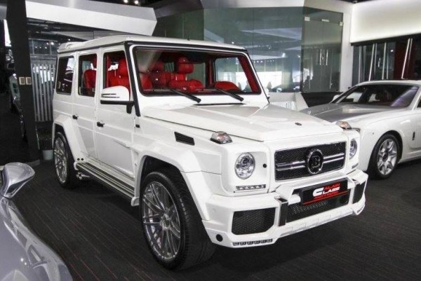 White Brabus G65 0 600x401 at White Brabus G65 Spotted for Sale at Alain Class