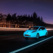 smart highway LEAF 1 175x175 at Glow in the Dark Nissan LEAF Hits the Smart Highway