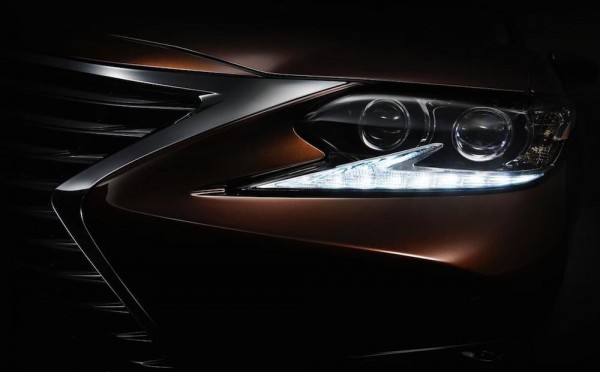 2016 Lexus ES Teased 600x372 at 2016 Lexus ES Teased with Super Weird Headlights
