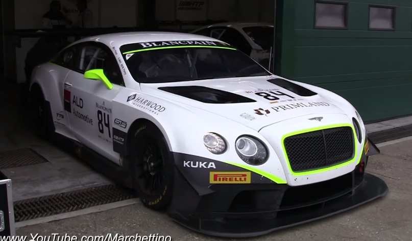Bentley Continental GT3 action at Up Close with Bentley Continental GT3 in Action