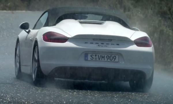Porsche Boxster Spyder promo 600x362 at New Porsche Boxster Spyder Promo Justifies its Omissions